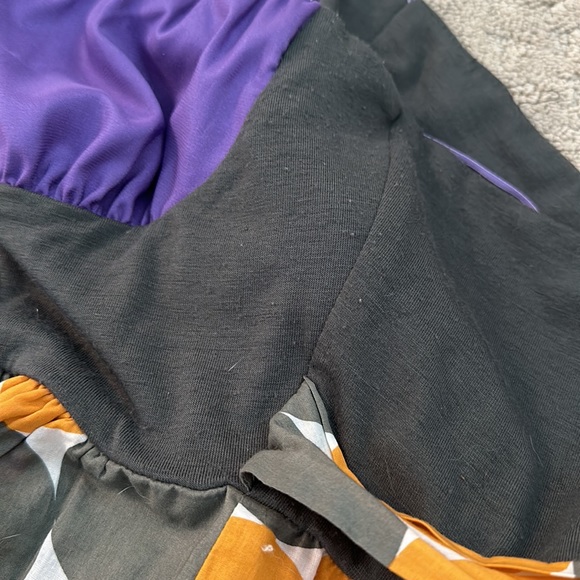 Strapless Anthropologie Hype Sundress polka dots colorful multicolor fit flare - Picture 11 of 14